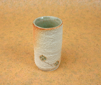 信楽焼創作仏具雪肌火色花立