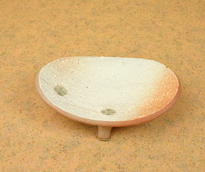 信楽焼創作仏具　雪肌火色供物皿