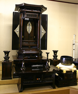 創価学会中古厨子仏壇経机他新品地震対策OK