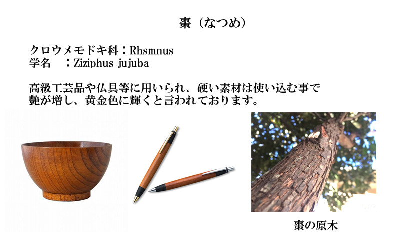 木製念珠なつめ説明