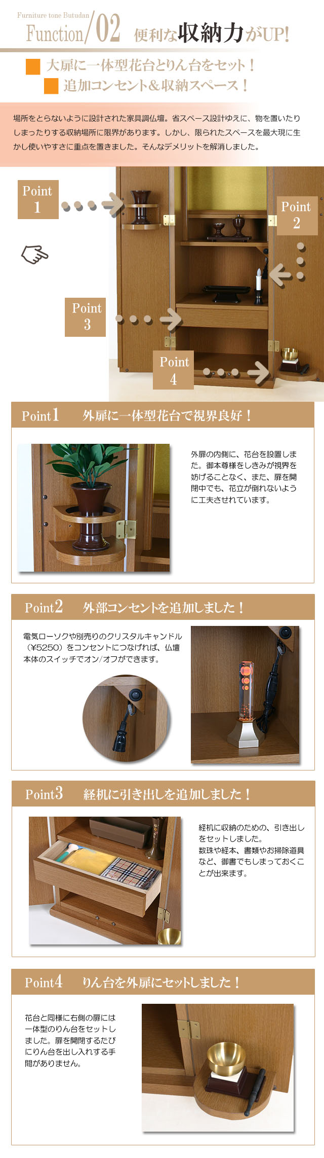 創価学会家具調仏壇スマート/ライト予算に合わせて仏具が選べる!