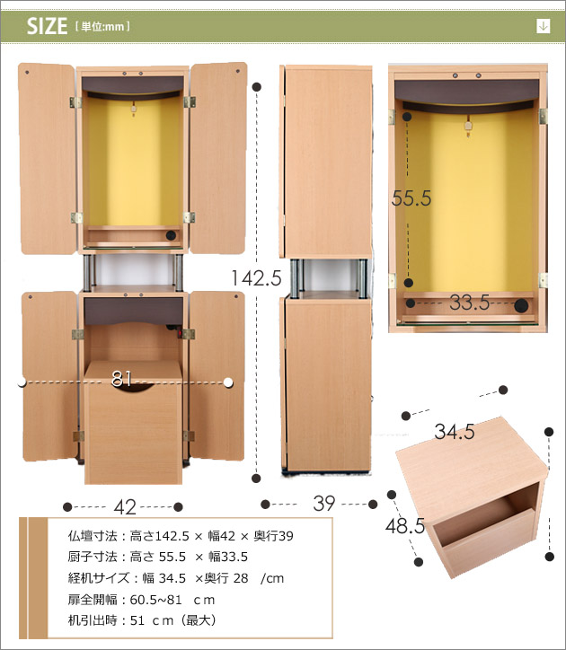 仏壇のサイズ