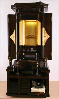 横開きを閉じて風舞