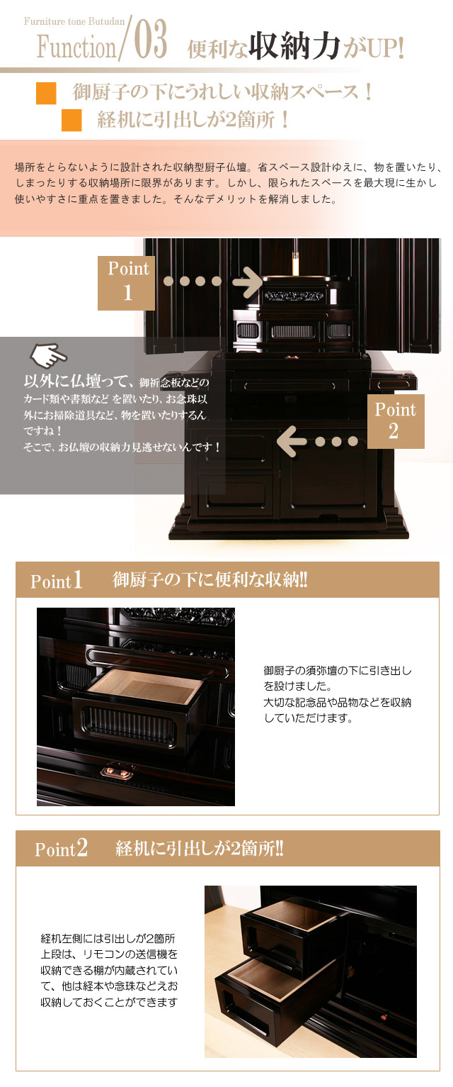 本三方の収納について